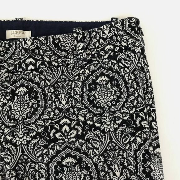 J crew Winnie cropped pant size 6 damask print - Picture 9 of 10